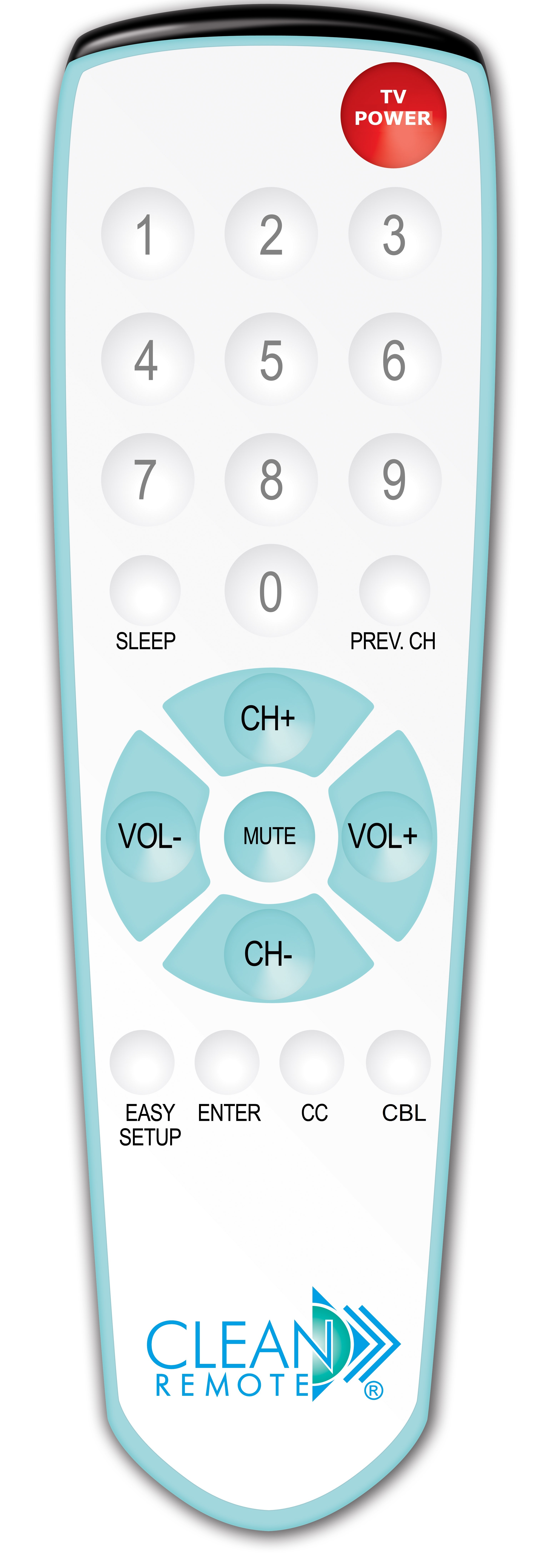 TV Remotes for Healthcare Clean Remote